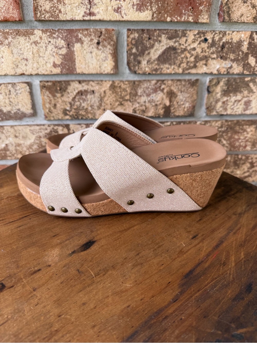 Corkys Footwear Bonny Studded Wedge Sandals Women’s Size 9 - Picture 10 of 11